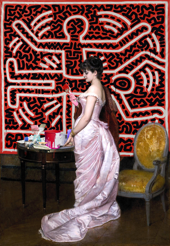The Wall Painter Haring Red