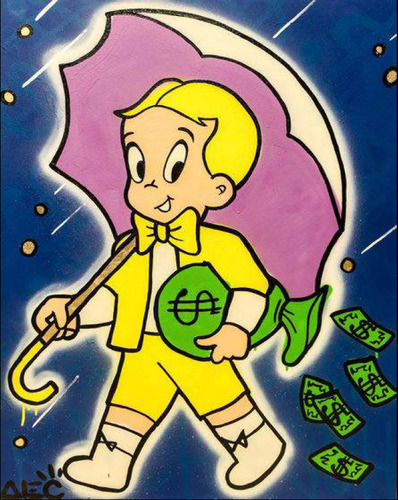 Yellow Richie- Umbrella Rain Money Bag