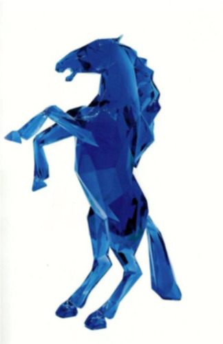 Horse Blue Crystal Clear
