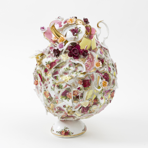 Balancing Act -Old Country Rose 2 Sphere