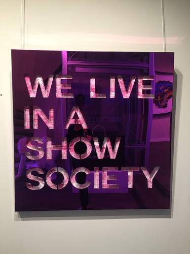 We live in a show society-pink