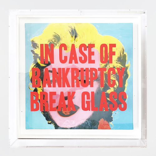 In Case of Bankruptcy - Andy Warhol blue Marilyn (60x60cm)
