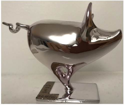 Pig Jonathan : mini cochon (bronze - glossy)