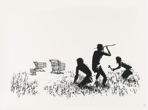 Trolleys - Black and White (Signed)