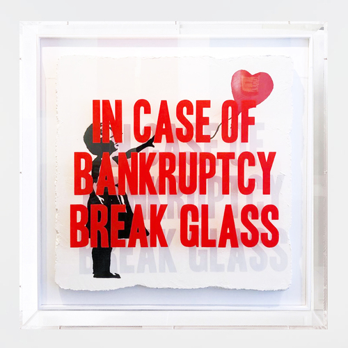 In Case of Bankruptcy - Banksy Heart Balloon Girl