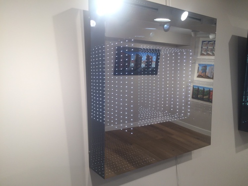 LED Coffrage carré cube: blanc froid
