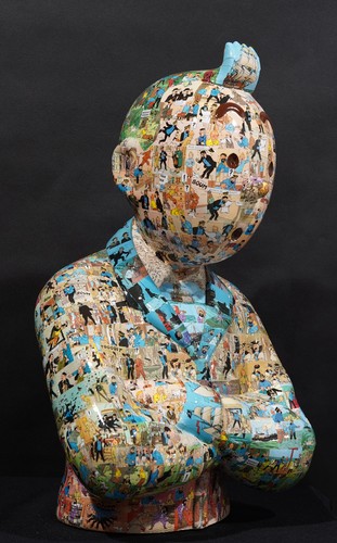TINTIN Bras croisés - "Le manteau de l'enfance" Le secret de la licorne & Rackam le rouge (60 cm)