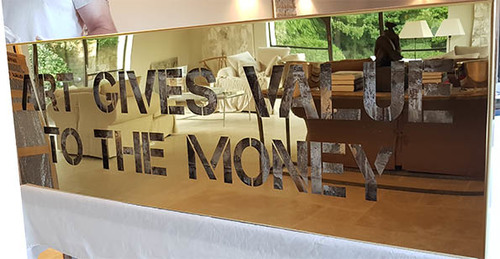 Art gives value - Inox dore Horizontal